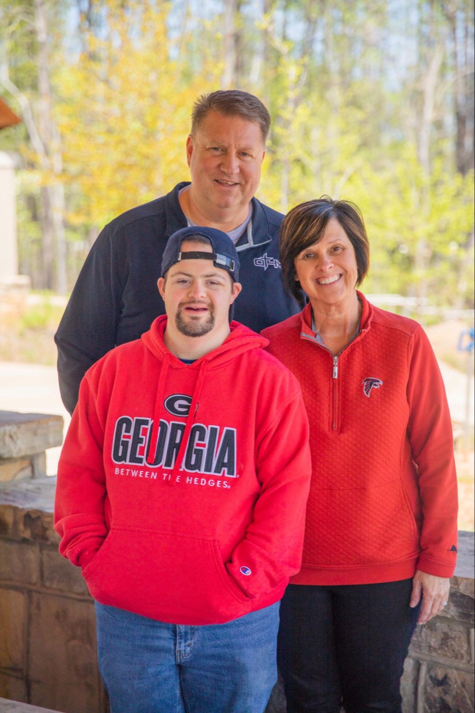 A family: mom, dad and their grown son